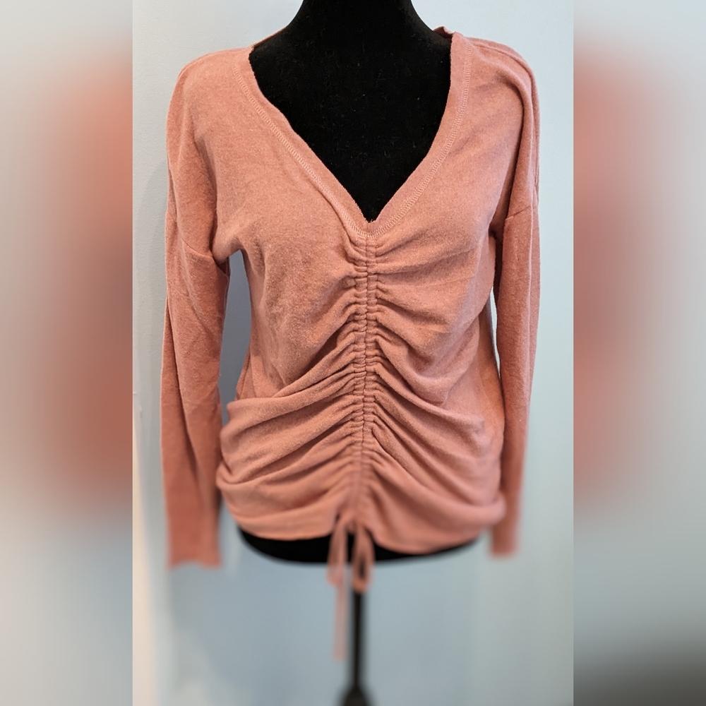 Moa Moa Long Sleeve Cinch Sweater Size Small